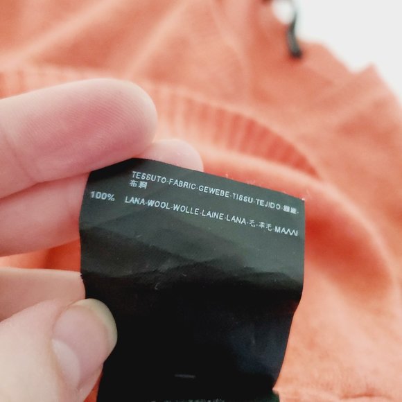 Balenciaga Knits Sweater Wool Cable Knit Fisherman Fall Winter Coral Pink 42 - Picture 12 of 14